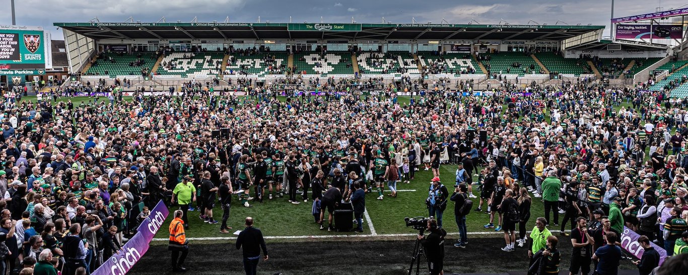 Join us on the pitch after Saints vs Saracens