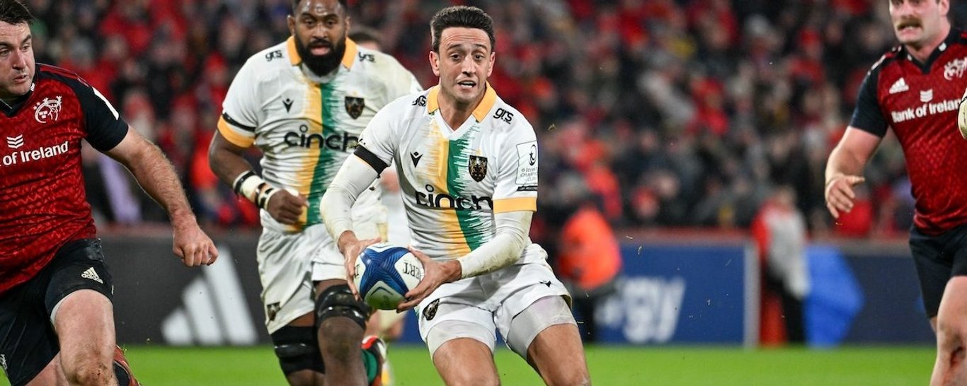 Alex Mitchell of Northampton Saints against Munster.