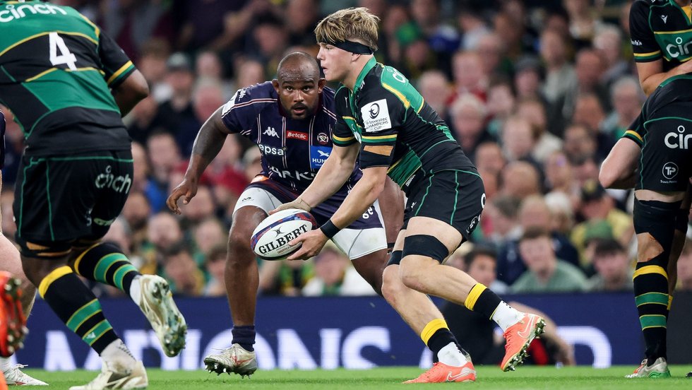 Northampton Saints’ Henry Pollock during the 2024/25 season.