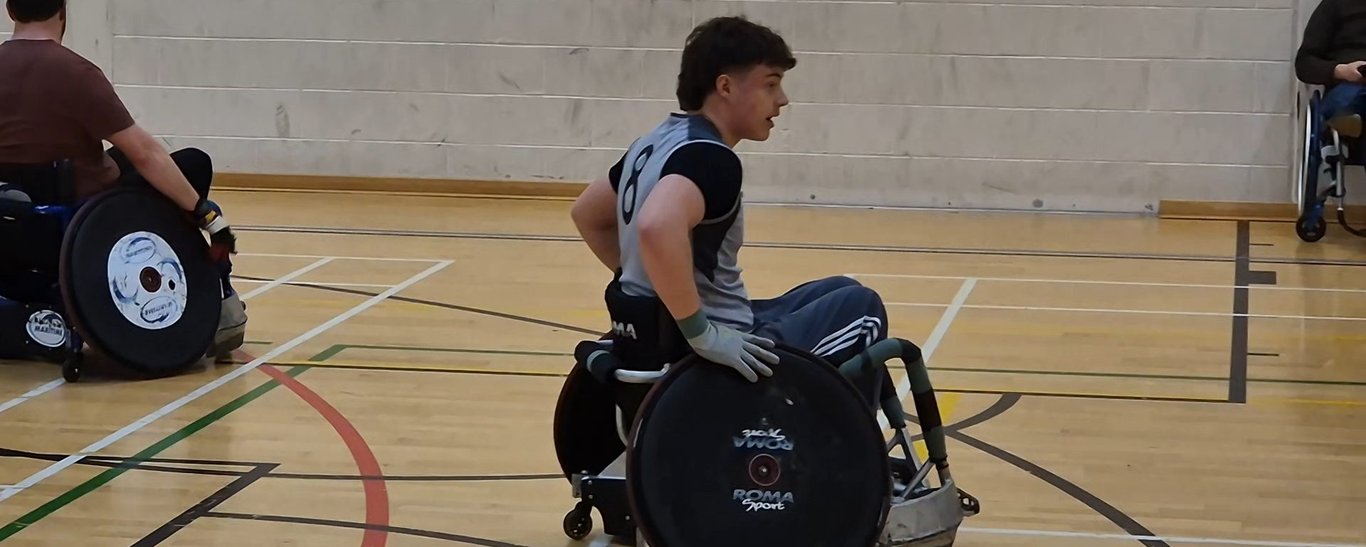 Tristan Nattrass of Northampton Saints Wheelchair Rugby.